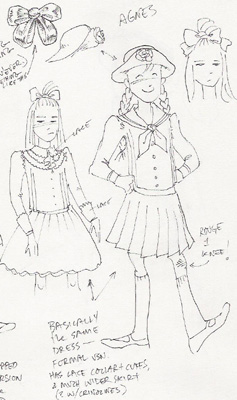 Agnes Costume Sketch