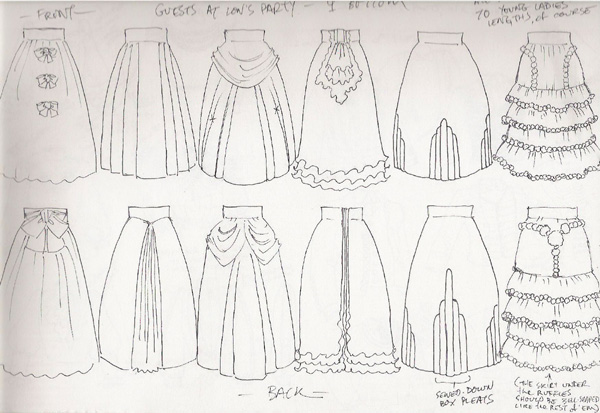Act I Party Skirt Designs